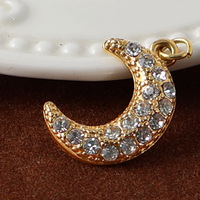 Pendentif personnalisé avec logo en acier inoxydable plaqué or 18 carats, breloques caméra, arc et flèche de Cupidon, console de jeu, soleil et lune pour collier DIY