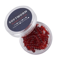 Leurre souple bionique Ver rouge à queue aiguille, petite larve souple, odeur forte, flottant, micro-organisme, acier inoxydable