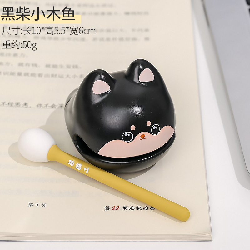 Black wood-small wooden fish