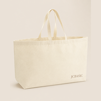 Sacs fourre-tout personnalisés pour salons professionnels, extra grands, en polycoton 12 oz, avec logo, vente en gros pour expositions, événements et cadeaux