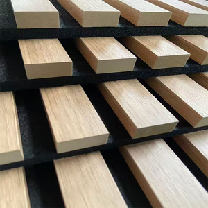 Moderno 20*16cm MDF acustica pannello di parete facile installazione di legno stlato pannello adesivo <span class=keywords><strong>per</strong></span> palestra Hotel parete di assorbimento del suono della parete caratteristica - Product Image 6