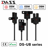 Capteur photoélectrique à fente DASS DS-U, infrarouge, sortie NPN/PNP, 24V CC, distance de détection 5mm, type optique, IP50, vente en gros