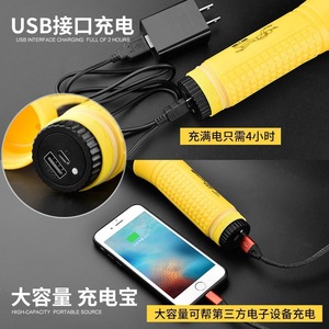 Linterna de buceo de alta intensidad, recargable, de largo alcance, con luz blanca y amarilla de larga duración, grado profesional IPX8. - Product Image 3