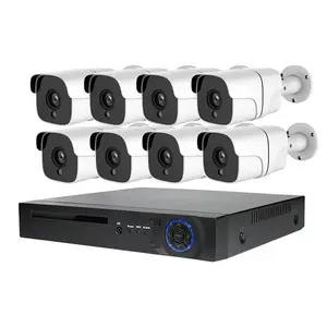 1080P מלא HD 4K אבטחת בית CCTV מערכת 8ch חיצוני Bullet מצלמה NVR ערכת משולבת טלוויזיה במעגל סגור ערכת מצלמה