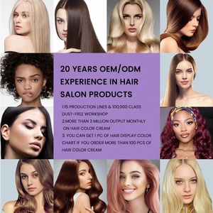 Chuyên nghiệp Salon Thuốc nhuộm tóc màu kem Amoniac thấp 49 Màu sắc vĩnh viễn thời trang ánh sáng Cô Gái Tóc Vàng - Product Image 4