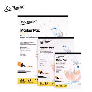 Xin Bowen Custom stampato Sketchbook Marker Pad 100gms 25 fogli carta Art Sketchbook per il disegno - Product Image 1