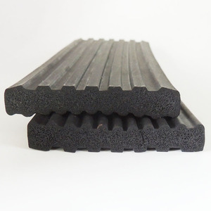 Epdm <b>Rubber</b> Flat Corrugated E Type Foamed Adhesive Waterproof Sealing <b>Strip</b> For Doors Windows Electrical Cabinets - Product Image 3