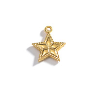 Pendentif Cœur Mignon en Acier Inoxydable Plaqué Or pour Fabrication de Colliers et Accessoires
