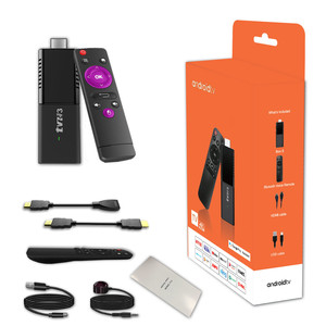 TVR3 <span class=keywords><strong>TV</strong></span> Stick Dual 802.11n WiFi USB Smart Fire Android 14 Control Remoto por Voz Procesador H313 Quad-Core Compatible con 4K - Product Image 1
