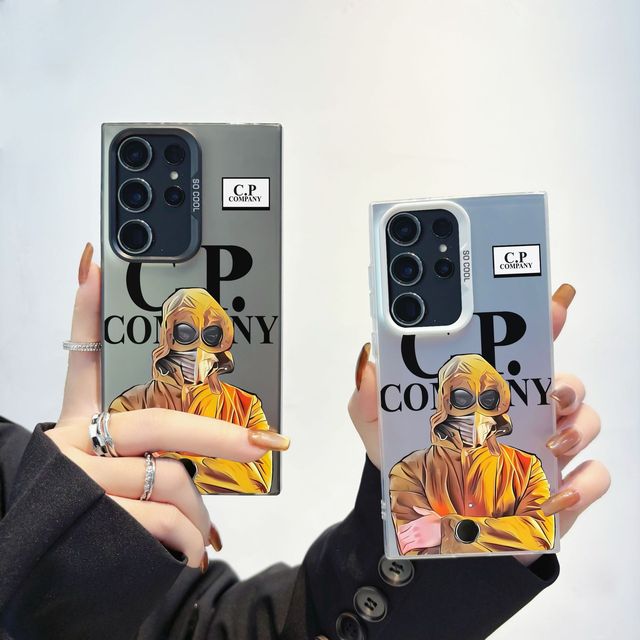 New Yellow CP Company Colored Silver Mobile Phone case for Samsung S25 S24 ultra S23 PLUS A15 A14 A02s A05s IMD Funda Back Cover