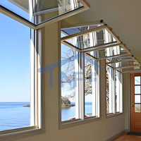 Ventanas Plegables de Aluminio, Ventana y Puerta Corredera Vertical para Cocina, Ventanas Plegables en Venta