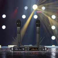Microphone sans fil professionnel haut de gamme Soundmark G-25, alimentation par piles AA, technologie de capteur infrarouge, connecteur XLR, alimentation CC
