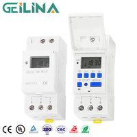 Relais de contrôle numérique 12V 110V 220V pour éclairage LED, programmable hebdomadaire avec courant maximal de 30A