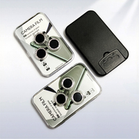 Protecteur d'objectif de caméra Eagle Eye pour iPhone, texture CD, styles brillants en diamant, résistant aux rayures, couverture d'objectif en métal, 10 couleurs