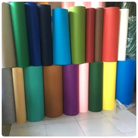 Tissu non tissé en maille 100 % polyester enduit de PVC industriel, 48 g/m², résistant aux déchirures, imperméable, pour tentes, emballages, doublures