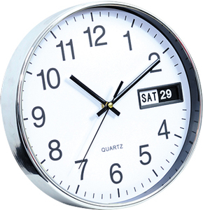 <span class=keywords><strong>Calendario</strong></span> de logotipo personalizado de diseño Simple de 10 pulgadas, decoración del hogar, reloj de pared, sala de estar de plástico redondo, aguja de logotipo personalizada moderna - Product Image 2