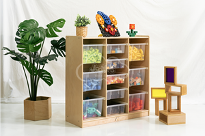 Meuble de rangement moderne à 11 plateaux grande capacité pour écoles et établissements préscolaires - Meilleures ventes - Product Image 6
