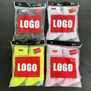 4 Pairs Per Bag Women's Crew <b>Socks</b> Knitted Leopard Pattern Yoga <b>Running</b> High-quality Luxury Designer Spandex/Nylon/Cotton - Product Image 2