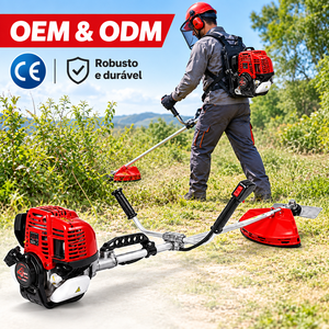 Débroussailleuse et tondeuse à gazon à moteur essence 4 temps, cylindrée 35,8 cm³, pour le jardinage, certifiée CE - Product Image 1