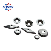 Lame en carbure de haute qualité SYZG, lame de remplacement CNC, lame en acier plaqué titane, lame spirale pour tour à bois