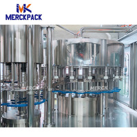 Machine de remplissage automatique de verres à boissons avec ligne de production de bouchage en acier inoxydable haute précision