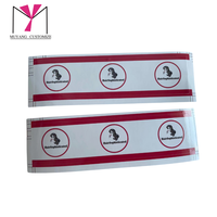 Étiquettes à suspendre avec impression de logo personnalisé, étiquettes à suspendre auto-adhésives pour extensions de cheveux, paquet de cordes, étiquettes autocollantes pour emballage