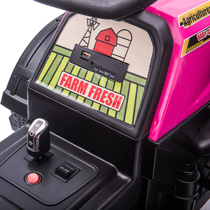 Coche Eléctrico Infantil de Color <span class=keywords><strong>Rosa</strong></span> Hecho en China, Mini <span class=keywords><strong>Tractor</strong></span> de 12v para Niños - Product Image 3