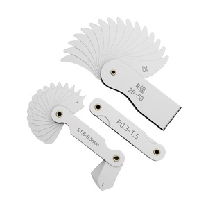 Hochpräzises Edelstahl-Radiusschablonen-Set zur Messung von Kreisbögen, 0,001 mm Genauigkeit, R0,3-1,5/R1-6,5/R1-7/R7,5-15 mm - Product Image 2