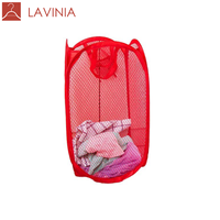 Panier à linge pliable en maille respirante et légère Lavinia Home Housekeeping, moderne, pour le lavage des vêtements, multicolores