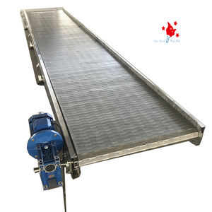 Konveyör paslanmaz çelik plaka kemer için eğimli konveyör transferi çimento ve diğer ağır ürünler endüstriyel - Product Image 1