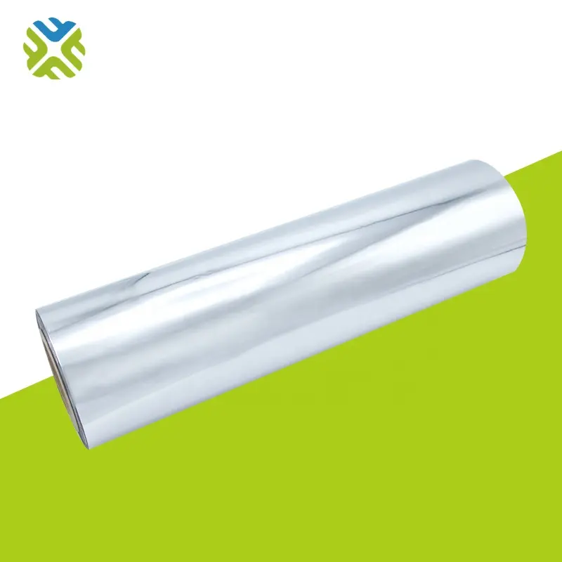 Custom Thermal Laminating film vacuum Metallized Polyester Film VMPET plastic film roll for packaging