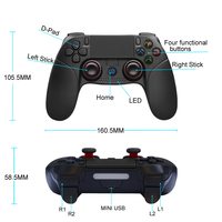 Controlador de juego Honcam One Hand, controlador de juego para teléfono inteligente, controlador de juego inalámbrico BT