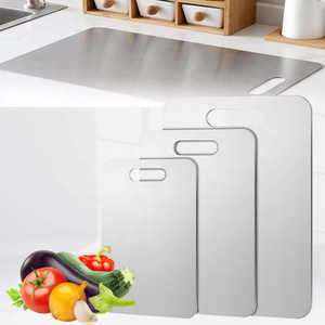 Keuken Food Grade Snijden Duurzaamheid Vlees Fruit Groente Roestvrijstalen Snijplanken - Product Image 1