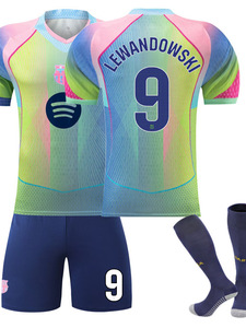 Conjunto de Uniforme de Fútbol de Malla para Niños, Edición Especial <span class=keywords><strong>Barcelona</strong></span> 2526, Camiseta de Yamal 10, Pedre 8, Rafinha 11, Rashford 14 - Product Image 3
