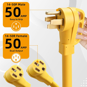 50 amp Y Splitter <span class=keywords><strong>Adapter</strong></span> dây cho RV và EV, NEMA 14-50p để 2X NEMA 14-50r, 4 prong 250-Volt cho Auto RV EV - Product Image 3