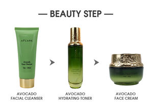 Juego de belleza coreana para el cuidado de la piel, humectante sin sulfato, antienvejecimiento y ácido hialurónico, juego de cuidado de la piel de aguacate ordinario - Product Image 6