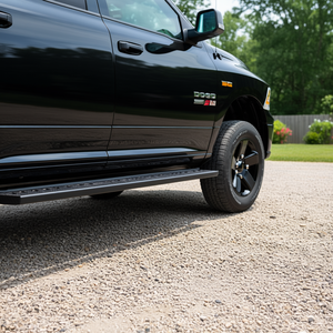 Marchepieds Dodge Ram 6 pouces, marchepieds latéraux noirs en carbone, antidérapants, style ovale, fixation par vis - Product Image 2