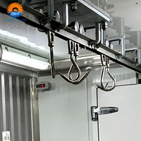 Rail double robuste en acier inoxydable 304 pour système de suspension de viande en conteneur d'abattoir mobile – Vente directe usine