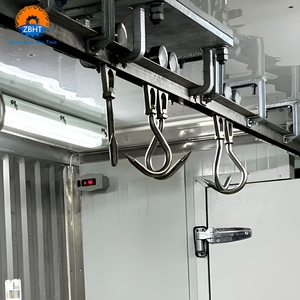 Rail double robuste en acier inoxydable 304 <span class=keywords><strong>pour</strong></span> système de suspension de viande en conteneur d'abattoir mobile – Vente directe usine - Product Image 3