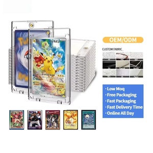 FX 35PT 3x4 Protège-cartes rigides transparents en PVC pour cartes à collectionner, protection robuste double face pour cartes TCG - Product Image 1