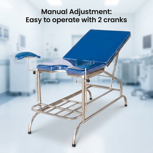 Lettino Ginecologico Portatile Sanong-Style in Acciaio Inossidabile Lechi <span class=keywords><strong>A23</strong></span> con Schienale e Tavolo per Esami - Product Image 2