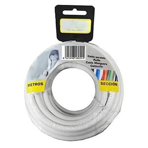 Cable paralelo de 2x0,75mm blanco de 20m para audio, ideal para conexiones en sistemas de sonido y proyectos eléctricos. - Product Image 1