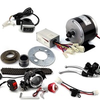 Kit Motor DC Brushless MY1016 350W Efisiensi Tinggi Torsi Tinggi yang Andal untuk Sepeda Listrik, Skuter, Trailer Tenaga Surya, Robot DIY, dan Lainnya