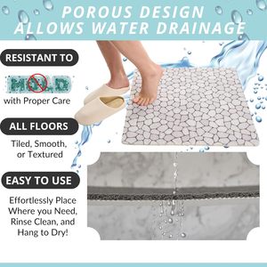 <span class=keywords><strong>Tapis</strong></span> <span class=keywords><strong>de</strong></span> <span class=keywords><strong>douche</strong></span> carré en PVC <span class=keywords><strong>antidérapant</strong></span> à séchage rapide avec trous <span class=keywords><strong>de</strong></span> drainage, poignée <span class=keywords><strong>de</strong></span> sécurité rembourrée <span class=keywords><strong>pour</strong></span> enfants et personnes âgées, 24x24 pouces - Product Image 4