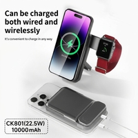 Chargeur de montre portable magnétique sans fil de haute qualité 10000 mAh avec support, logo personnalisé disponible, design idéal pour les voyages