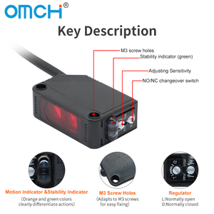 เซ็นเซอร์โฟโตอิเล็กทริกแบบอินดักทีฟ รุ่น OMCH <span class=keywords><strong>E3Z</strong></span> แบบสะท้อนแสงกระจาย ระยะตรวจจับ 5~20 ซม. 2ม.10ม. 3 สาย NPN PNP NO NC ระดับการป้องกัน IP67 - Product Image 3