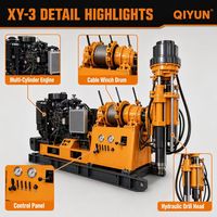 Machine de forage rotative verticale portable QIYUN de haute qualité pour l'agriculture
