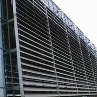 Panneau de protection solaire écologique et économe en énergie pour la décoration de façade, ventilation verticale extérieure et ombrage architectural
