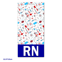 Conception médicale personnalisée Carte d'infirmière verticale RN CNA LPN MA RT NP Badge Buddy Accessoire Nom Tag pour les infirmières