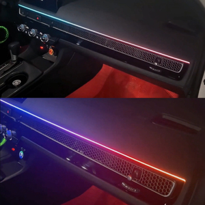 Éclairage d'ambiance LED de précision pour voiture, bande de fibres optiques acryliques Symphony pour Honda Civic/Integra 2022-2025, amélioration de l'intérieur - Product Image 5